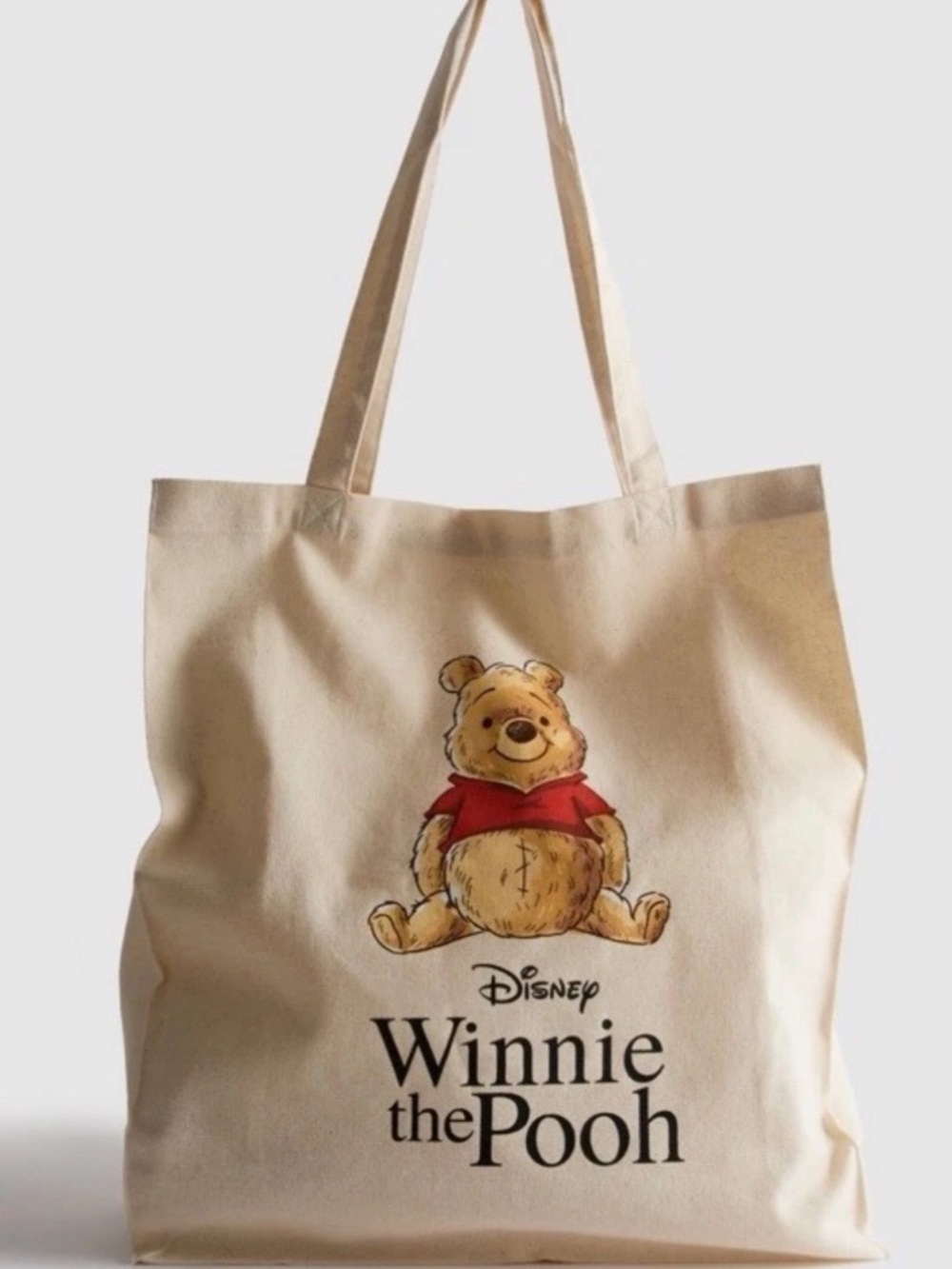 Disney Winnie The Pooh Canvas Tote Shopper Bag {16”x14.5”} Primark